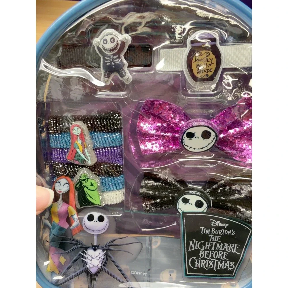 Disney Nightmare Before Christmas Hair Accessory Backpack Set Jack Sally New